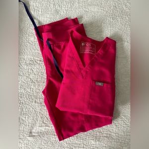 Women’s Figs Set XS Ultra Rose